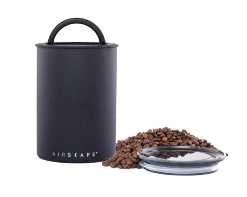 Airscape | Edelstahl Aromabehälter mittel – schwarz matt