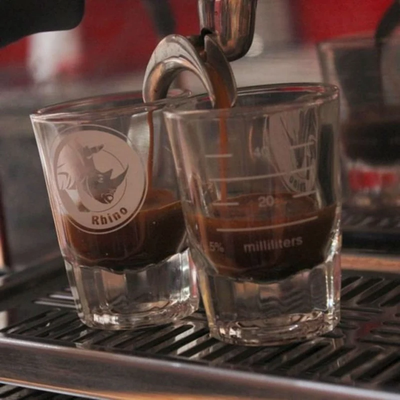 Rhino Espresso Shotglas Lined – 60 ml