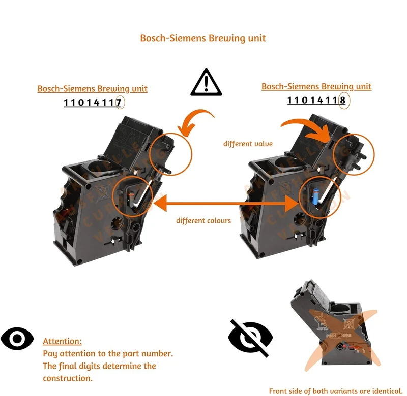 Bosh Siemens Brew Unit Group EQ.5 EQ.6 EQ.7 EQ.8 TE50 TE70 TK73 TK76 - 11014117