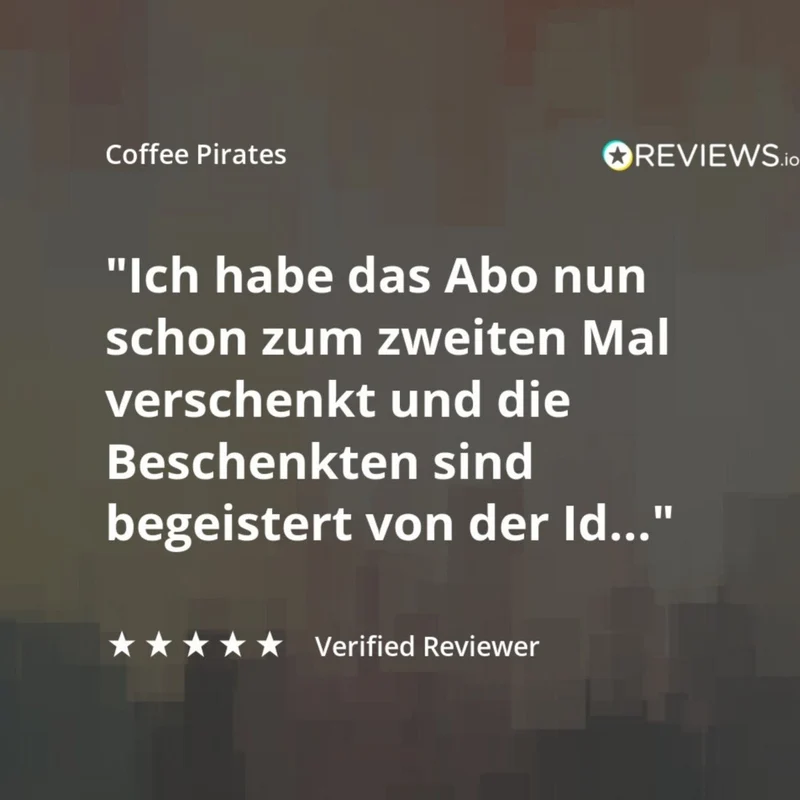 Geschenk-Kaffee-Abo Coffee Pirates - 6 Monate