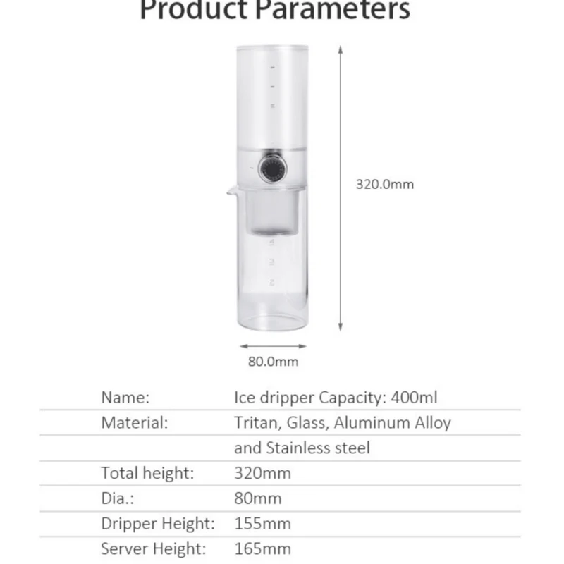 TIMEMORE Ice Dripper Set – Cold Brew auf Barista-Niveau erleben!