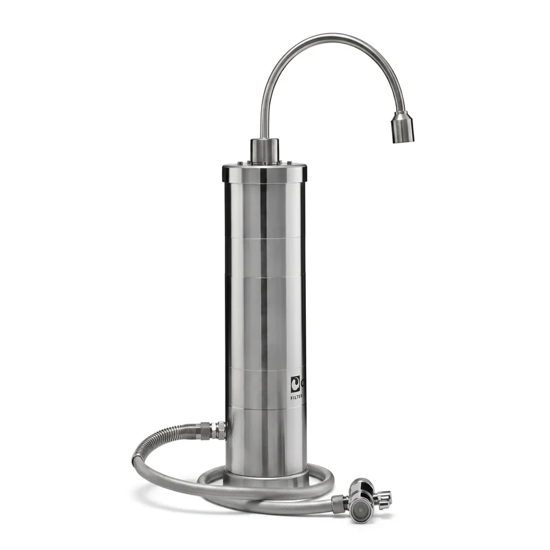 Carbonit Auftisch Wasserfilter Inox F aus Edelstahl