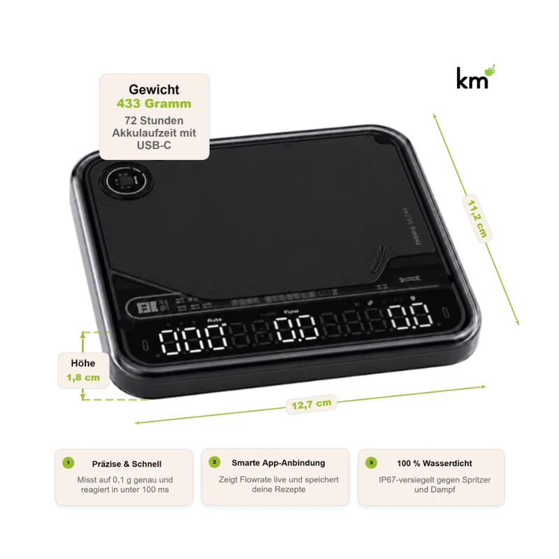BOOKOO Themis Ultra - Bluetooth Kaffeewaage