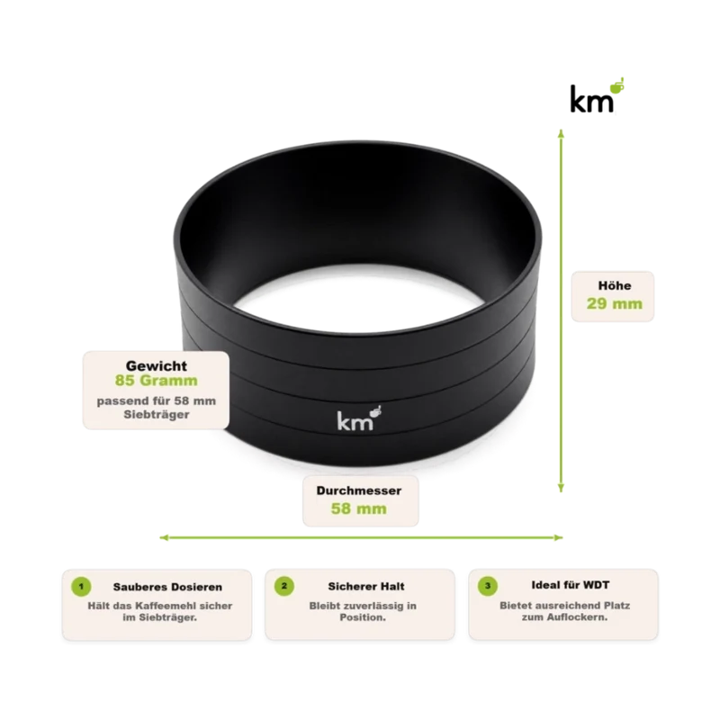 KM Dosierring 58 mm, magnetisch