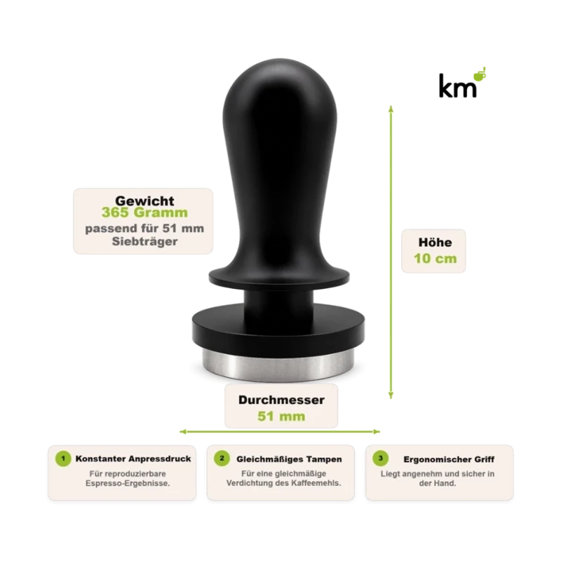KM Tamper druckregulierend 51 mm