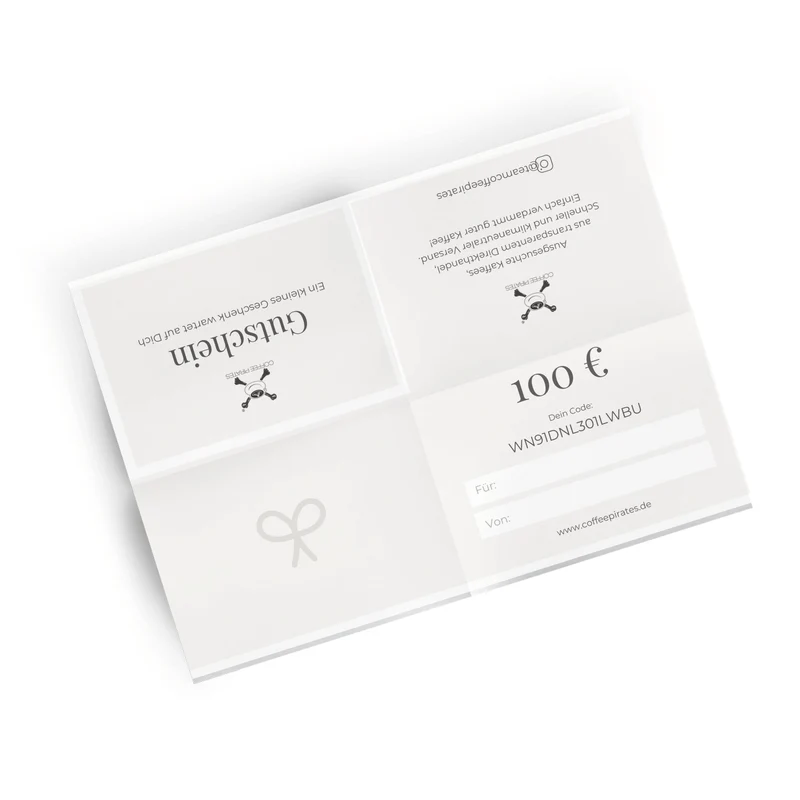 Coffee Pirates Geschenkgutschein 100 €