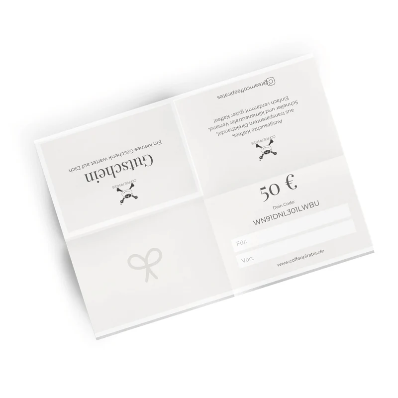 Coffee Pirates Geschenkgutschein 50 €