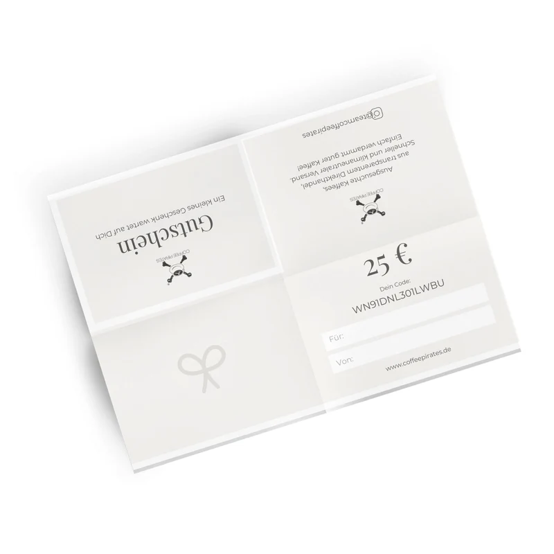 Coffee Pirates Geschenkgutschein 25 €