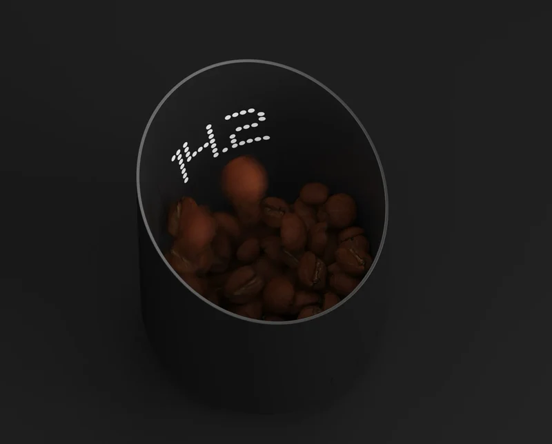 Subminimal Subscale: Digitaler Kaffee-Dosierbecher