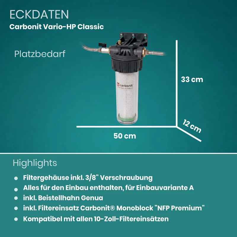 Carbonit Vario Classic Untertisch Wasserfilter