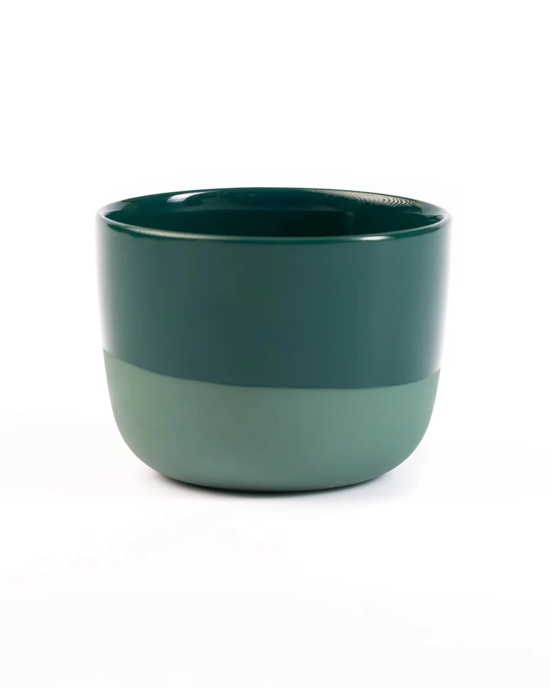 Latte Tasse – Half Glazed