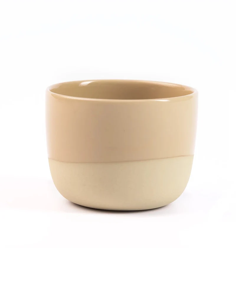 Latte Tasse – Half Glazed