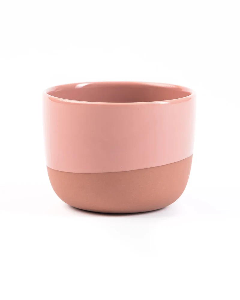 Latte Tasse – Half Glazed
