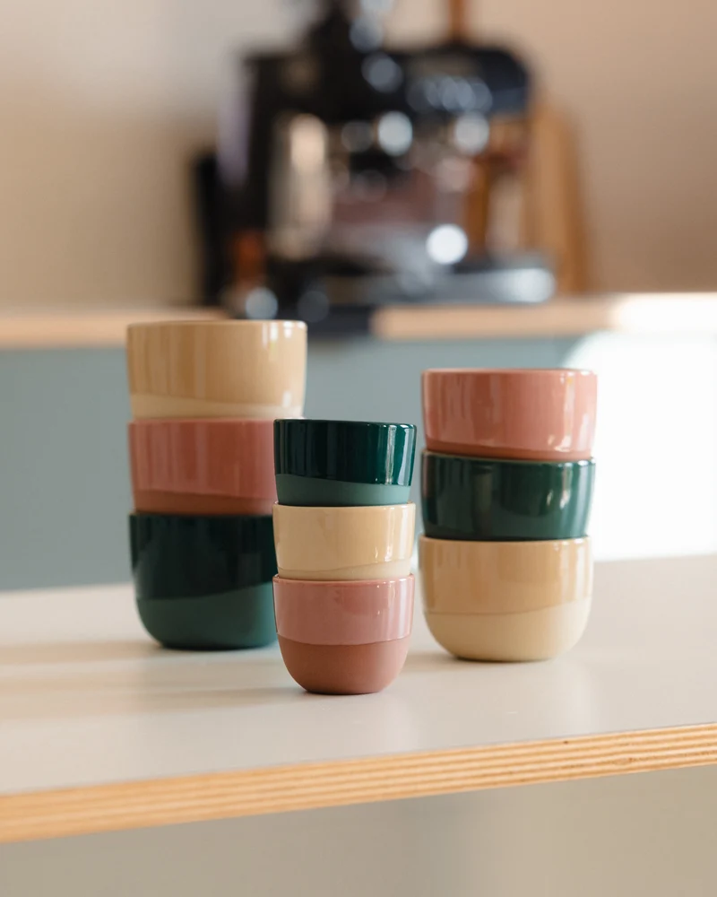 Espressotasse – Half Glazed