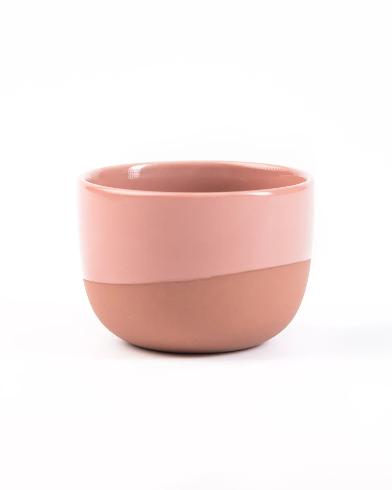 Cappuccino Tasse – Half Glazed