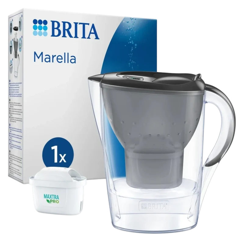 BRITA Wasserfilter-Kanne MAXTRA Marella, 1x Pure Performance Kartusche
