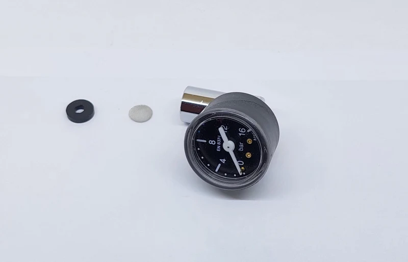 Portafilter Pressure Gauge Black Tester Kit ø 3/8,0÷16 Bar All Espresso Machines