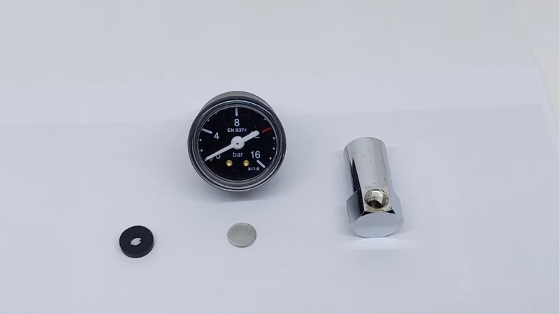 Portafilter Pressure Gauge Black Tester Kit ø 3/8,0÷16 Bar All Espresso Machines