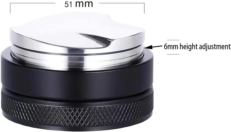 51mm Adjustable Coffee Leveler (distributor) Barista Tamper La Pavoni millenium