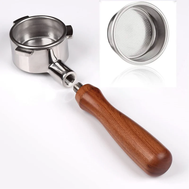 Breville Sage Bottomless Portafilter Barista Express 54mm Wooden Handle BES870