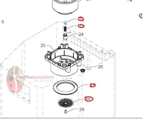 Gaggia Classic V2 replacement parts set Gasket Repair kit Gaggia Parts 11001471