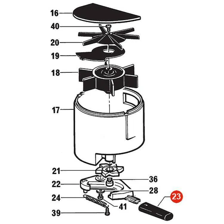 Gaggia Hand Grip For Gaggia MDF Coffee Grinder - MDF0051