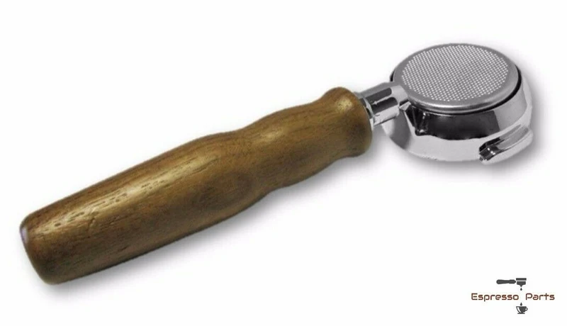 Expobar Bottomless Portafilter Filterholder Espresso Walnut Wood Handle 21g