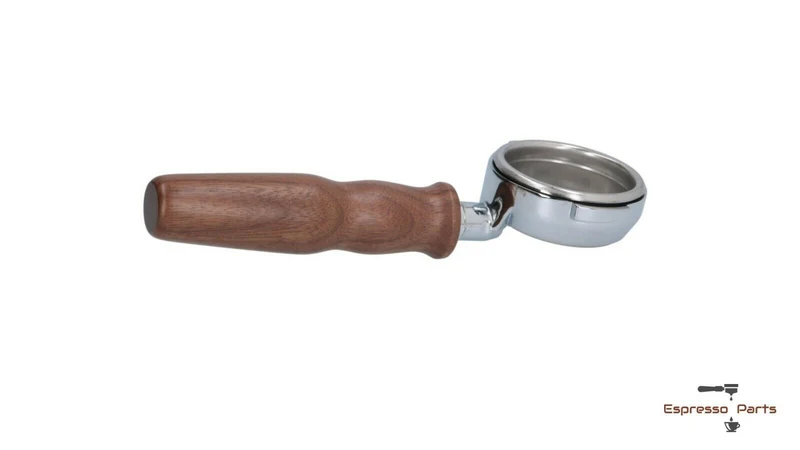 Expobar Bottomless Portafilter Filterholder Espresso Walnut Wood Handle 21g