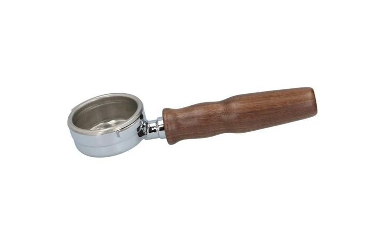 Astoria Bottomless Portafilter Filterholder Espresso Wood Handle with 21g basket