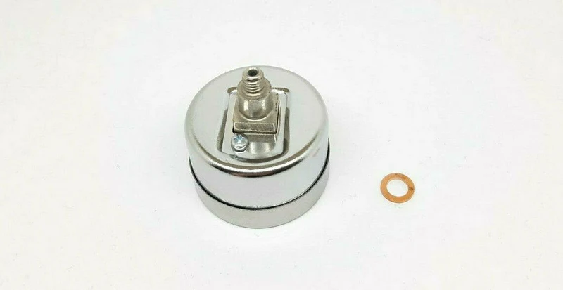 E61 Black Group Pressure Gauge for Espresso Machine - Faema Rocket ECM Expobar