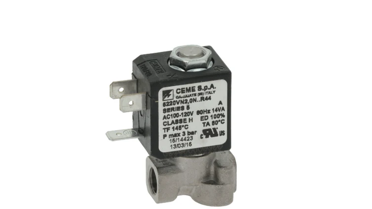 Nuova Simonelli ECM Solenoid Valve Espresso Machine CEME 120v 2way 1/8"F