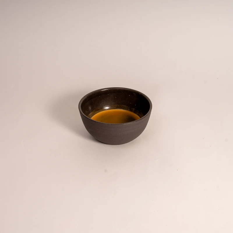 Cappuccino Tasse KUMO grau/schwarz