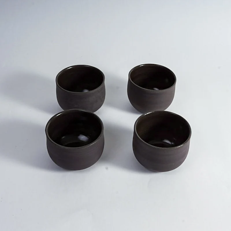 Ocha Teetasse grau/schwarz | Matcha Tasse