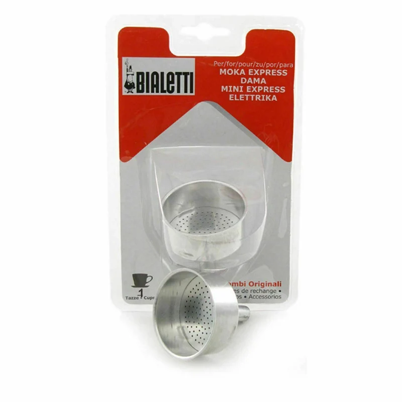 Bialetti 1-Cup Moka Express Stovetop Espresso Maker Aluminum Replacement Funnel