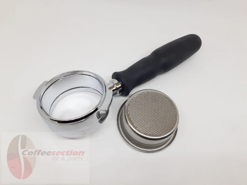 Bottomless Portafilter for La Marzocco Naked 21g Filterholder Black Handle L112