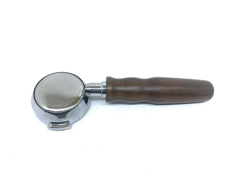 Rocket Bottomless Portafilter Wooden Handle E61 58mm with IMS 18/22 g Basket