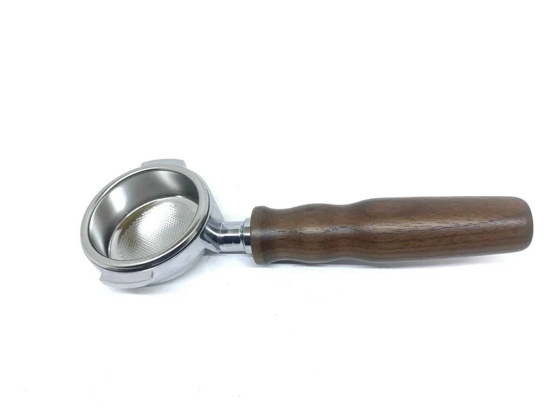 Rocket Bottomless Portafilter Wooden Handle E61 58mm with IMS 18/22 g Basket