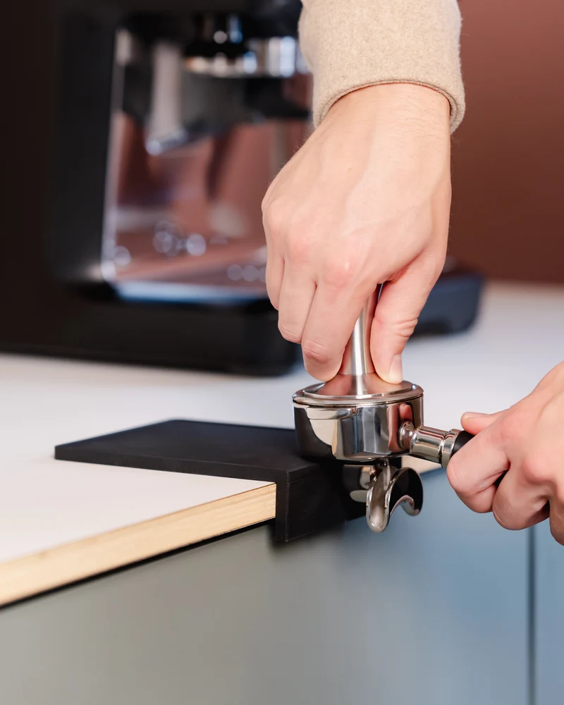 Tamping Matte mit Winkel