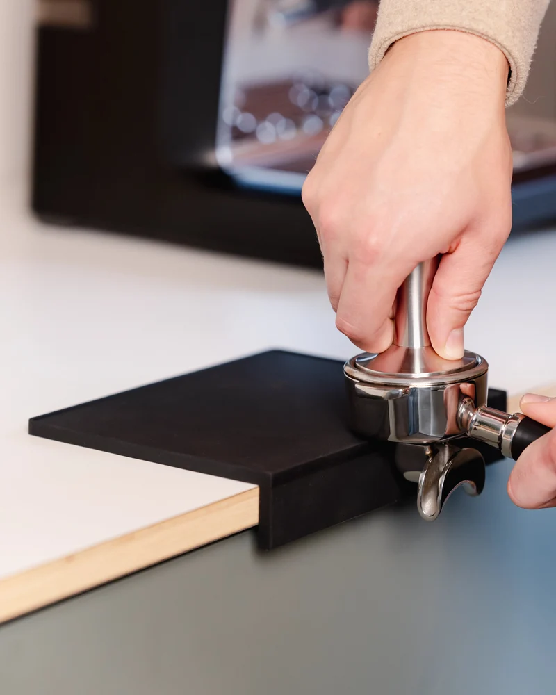 Tamping Matte mit Winkel