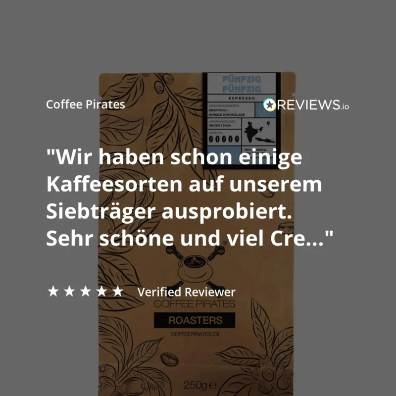 50/50 Espresso – kräftiger Blend für ausgewogenen Kaffeegenuss