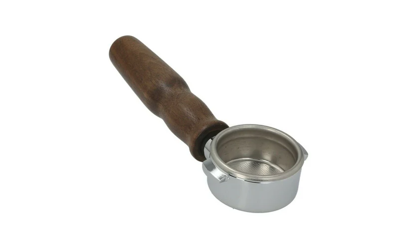 La Spaziale Wooden Bottomless Portafilter Filterholder Espresso 53mm 21g basket