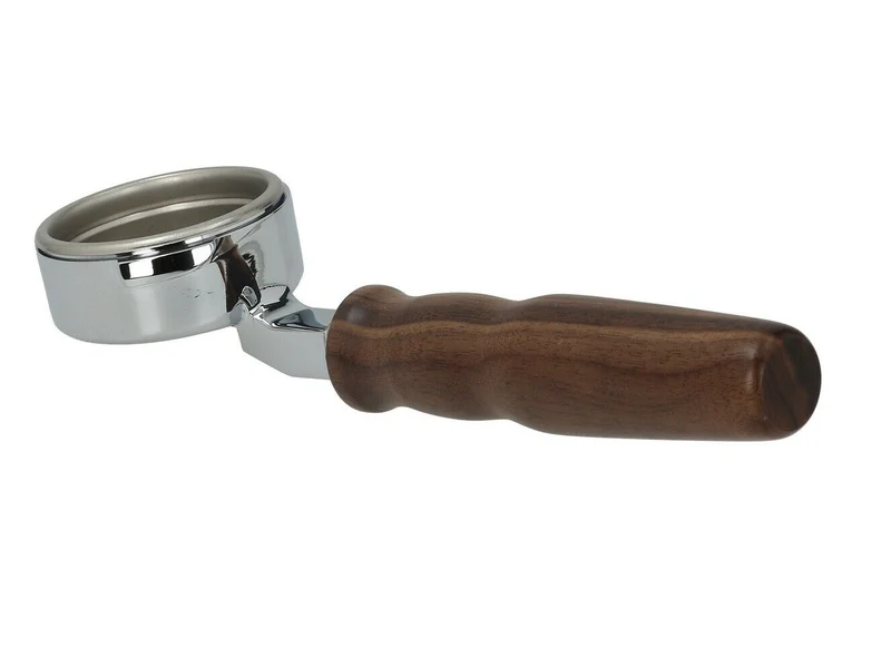 GAGGIA Bottomless Naked Portafilter Wood Handle 14g Espresso Double Basket 2cup