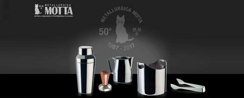 Motta Flat Stainless Coffee Tamper ø 58mm Carbon Handle Commercial machines E61