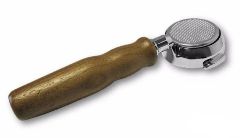 Lelit Bottomless Portafilter Filterholder Espresso Walnut Wood Handle 58mm 21g