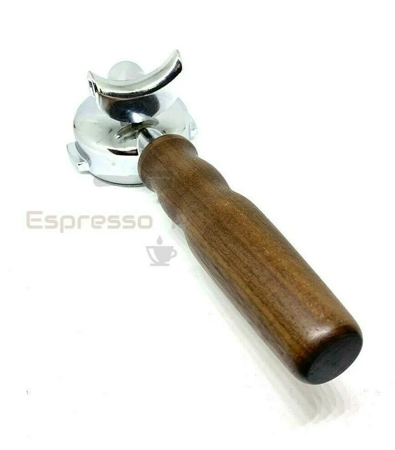 La Cimbali Wooden Handle Portafilter Filterholder With Double Spout 14 gr Basket