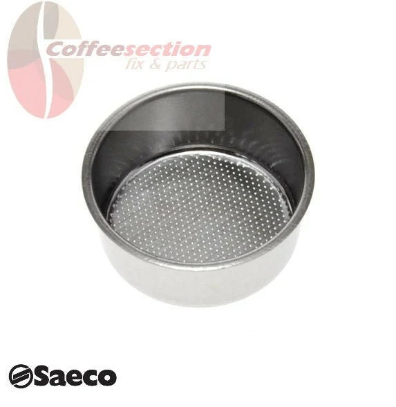 Saeco Parts Double Cup Filter Holder Basket, 2cup 124650221 - 55mm replacement
