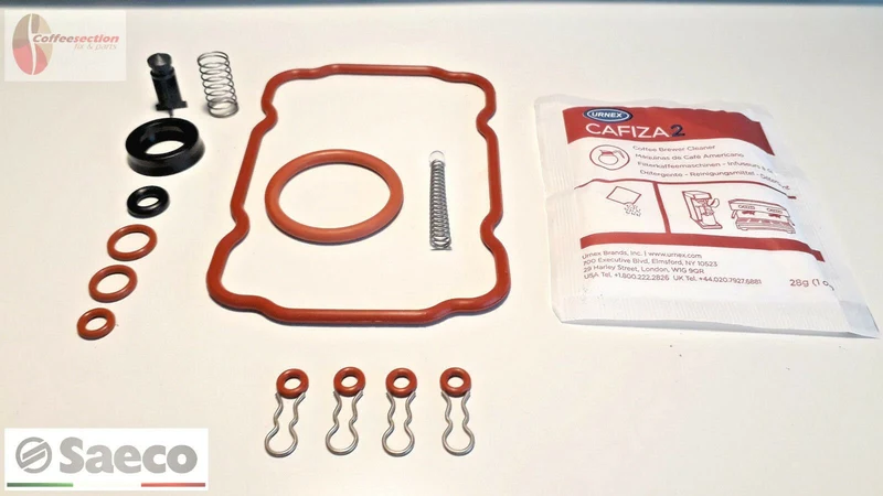 Saeco parts set Fully Repair Kit for Vienna include Cafiza2 Urnex Cleaner orings