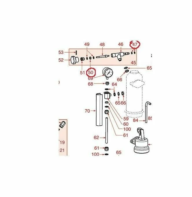 La Pavoni set, Steam Gasket Kit, Europiccola, Professional, Millennium, pre 2000