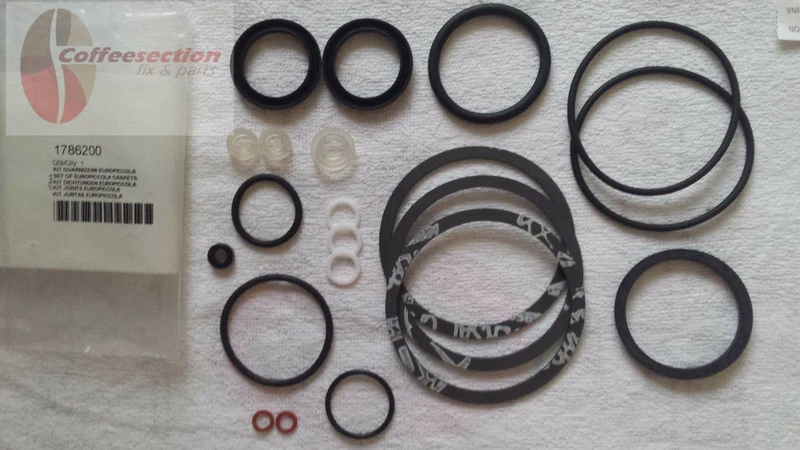 La Pavoni OEM Complete Replacement Gasket Set Rebuild Kit- Europiccola, gaskets