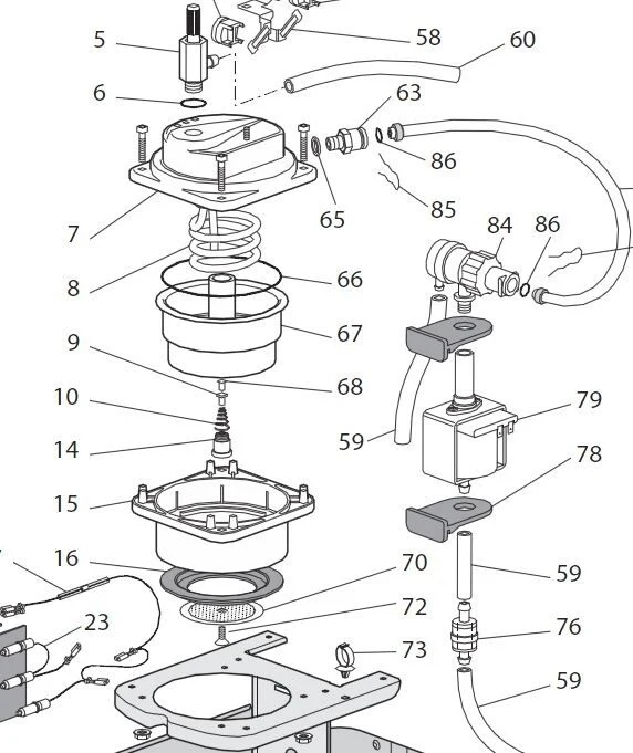 Delonghi Boiler Valve - Repair Kit- EC140BEXC, EC155, EC220CD